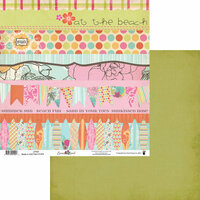 Fancy Pants Designs - Summer Soul Collection - 12 x 12 Double Sided Paper - Strips