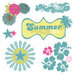 Fancy Pants Designs - Summer Soul Collection - Glitter Cuts Transparencies