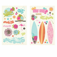 Fancy Pants Designs - Summer Soul Collection - Chipboard Stickers - Pieces