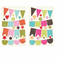 Fancy Pants Designs - Summer Soul Collection - Chipboard Stickers - Banners