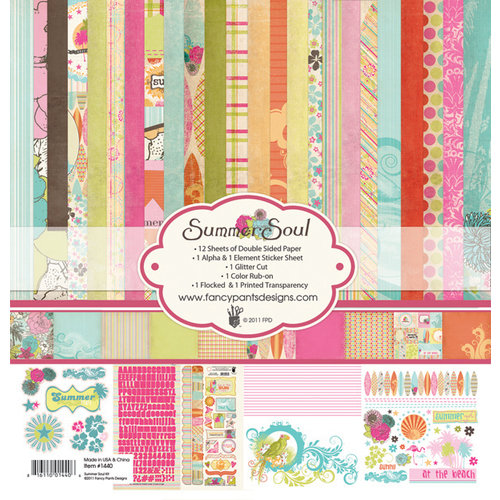 Fancy Pants Designs - Summer Soul Collection - 12 x 12 Paper Kit