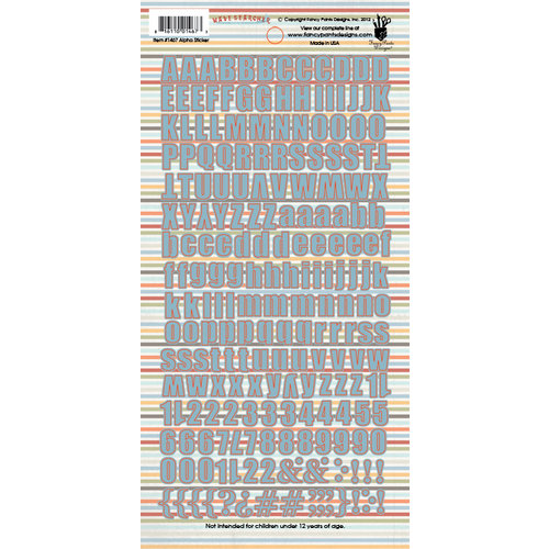 Fancy Pants Designs - Wave Searcher Collection - Alphabet Cardstock Stickers