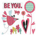 Fancy Pants Designs - Be You Collection - Glitter Cuts Transparencies