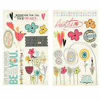 Fancy Pants Designs - Be You Collection - Chipboard Stickers - Pieces