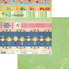 Fancy Pants Designs - Childish Things Collection - 12 x 12 Double Sided Paper - Strips