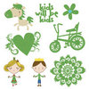 Fancy Pants Designs - Childish Things Collection - Glitter Cuts Transparencies