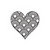 Fancy Pants Designs - Childish Things Collection - Clear Acrylic Stamps - Scallop Heart