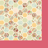 Fancy Pants Designs - Its Time for Spring Collection - 12 x 12 Double Sided Paper - Honeycomb