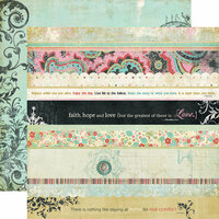 Fancy Pants Designs - Road Show Collection - 12 x 12 Double Sided Paper - Strips