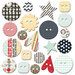 Fancy Pants Designs - The Good Life Collection - Mingled Buttons