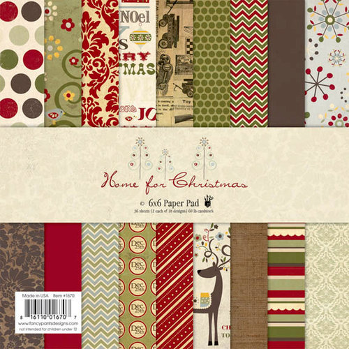 Fancy Pants Designs - Home for Christmas Collection - 6 x 6 Paper Pad