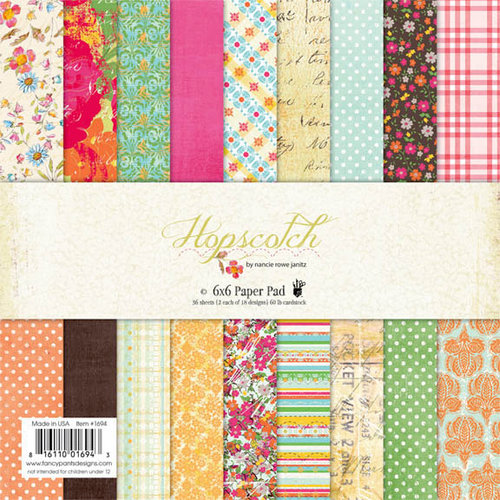 Fancy Pants Designs - Hopscotch Collection - 6 x 6 Paper Pad