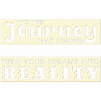 Fancy Pants Designs - Artist Edition Collection - Stencil Cards - Dream and Journey
