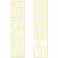 Fancy Pants Designs - Artist Edition Collection - Stencil Cards - You and True