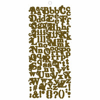 Fancy Pants Designs - Rusted Sun Collection - Alphabet Cardstock Stickers - Brown, CLEARANCE