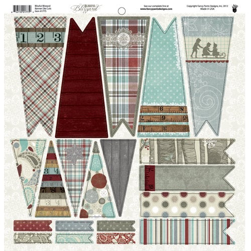 Fancy Pants Designs - Blissful Blizzard Collection - 12 x 12 Cardstock Die Cuts - Banner