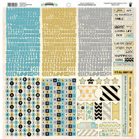 Fancy Pants Designs - Park Bench Collection - 12 x 12 Cardstock Stickers - Fundamentals