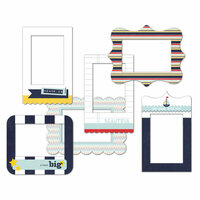 Fancy Pants Designs - Down by the Shore Collection - Patterned Photo Frames
