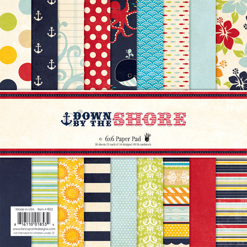 Fancy Pants Designs - Down by the Shore Collection - 6 x 6 Paper Pad