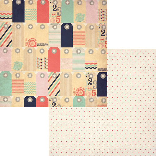 Fancy Pants Designs - Trend Setter Collection - 12 x 12 Double Sided Paper - Price Tag