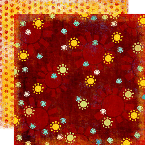 Fancy Pants Designs - Rusted Sun Collection - 12 x 12 Double Sided Paper - Indian Summer