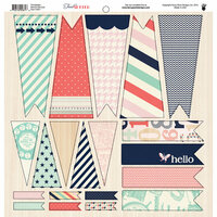 Fancy Pants Designs - Trend Setter Collection - 12 x 12 Cardstock Die Cuts - Banner