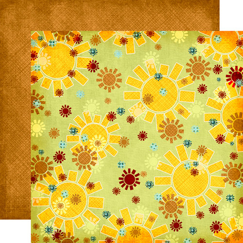 Fancy Pants Designs - Rusted Sun Collection - 12 x 12 Double Sided Paper - Sunrise