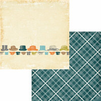Fancy Pants Designs - Swagger Collection - 12 x 12 Double Sided Paper - Top Hat
