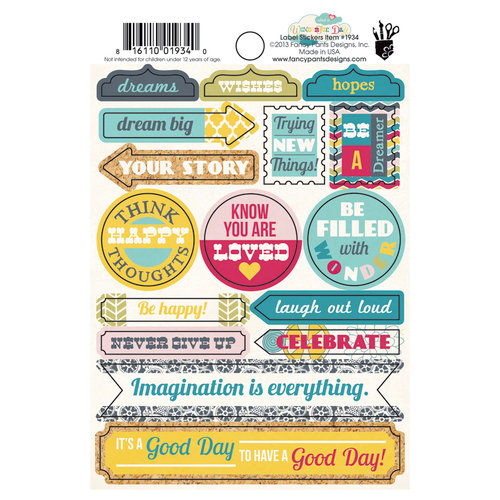Fancy Pants Designs - Wonderful Day Collection - Cardstock Stickers - Labels