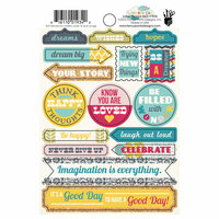 Fancy Pants Designs - Wonderful Day Collection - Cardstock Stickers - Labels