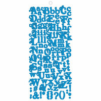 Fancy Pants Designs - About a Girl Collection - Alphabet Cardstock Stickers - Blue, CLEARANCE