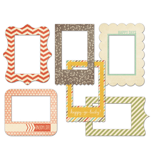 Fancy Pants Designs - Happy Go Lucky Collection - Patterned Photo Frames