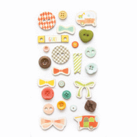 Fancy Pants Designs - Happy Go Lucky Collection - Button Set