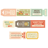 Fancy Pants Designs - Happy Go Lucky Collection - Ticket Roll