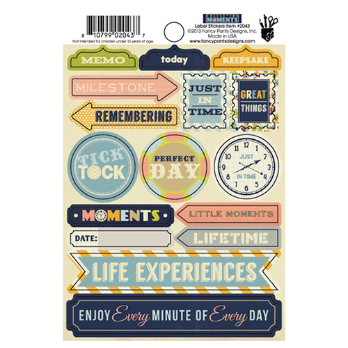Fancy Pants Designs - Collecting Moments Collection - Cardstock Stickers - Labels