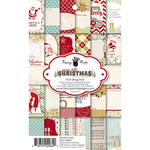 Fancy Pants Designs - Merry Little Christmas Collection - 4 x 6 Brag Pad