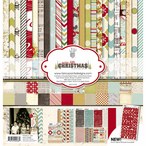 Fancy Pants Designs - Merry Little Christmas Collection - 12 x 12 Paper Kit