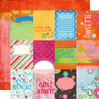 Fancy Pants Designs - About a Girl Collection - 12 x 12 Double Sided Paper - Cards