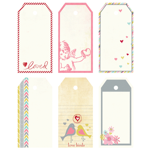 Fancy Pants Designs - Be Loved Collection - Decorative Tags - Large