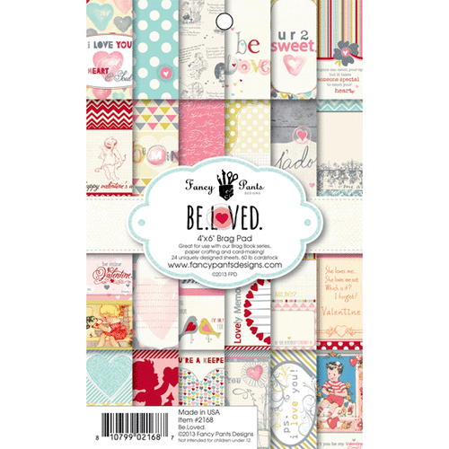 Fancy Pants Designs - Be Loved Collection - 4 x 6 Brag Pad