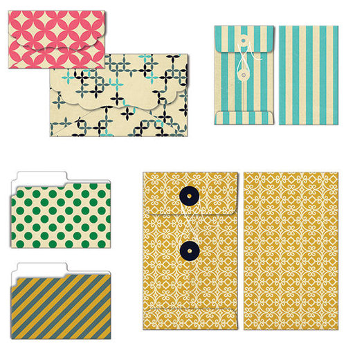 Fancy Pants Designs - As You Wish Collection - Patterned Envelopes