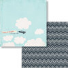 Fancy Pants Designs - Nautical Collection - 12 x 12 Double Sided Paper - In the Clouds