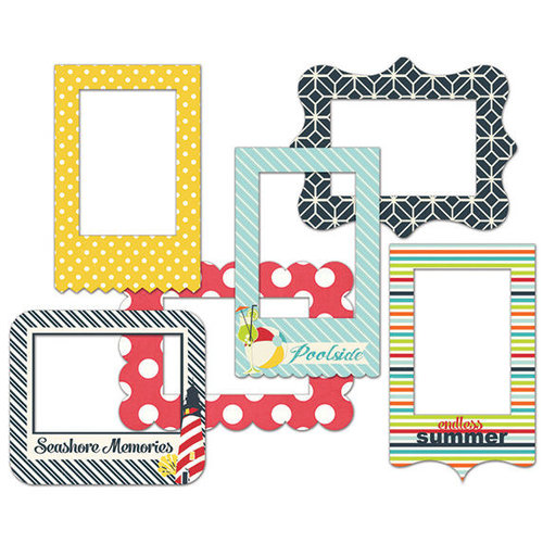 Fancy Pants Designs - Nautical Collection - Patterned Photo Frames