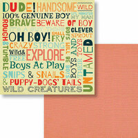 Fancy Pants Designs - Be Different Collection - 12 x 12 Double Sided Paper - Oh Boy