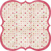 Fancy Pants Designs - Vintage Valentine Collection - 12 x 12 Die Cut Paper - Hearts and Dots Bracket , CLEARANCE