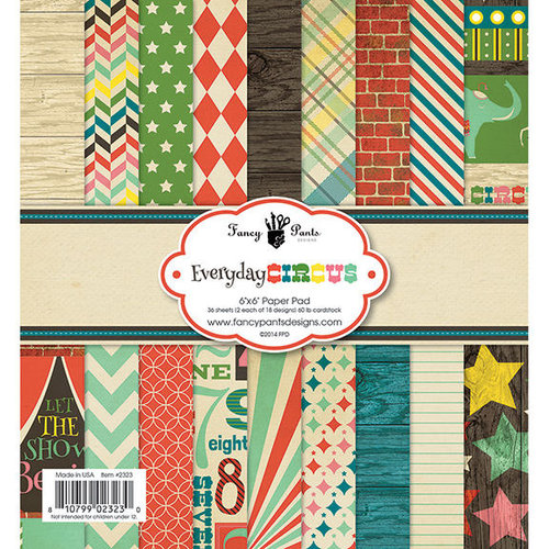 Fancy Pants Designs - Everyday Circus Collection - 6 x 6 Paper Pad