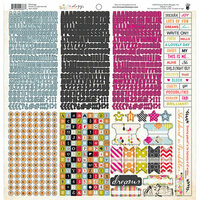Fancy Pants Designs - Me-ology Collection - 12 x 12 Cardstock Stickers - Fundamentals