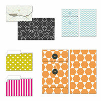 Fancy Pants Designs - Me-ology Collection - Patterned Envelopes and Folders