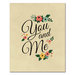Fancy Pants Designs - 8 x 10 Cardstock Print - You and Me
