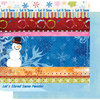 Fancy Pants Designs - Frosted Collection - Christmas - 12 x 12 Double Sided Paper - Frosted Strips